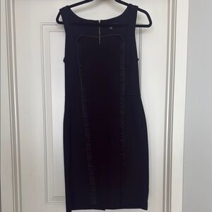 Banana Republic Black Sheath Midi Dress